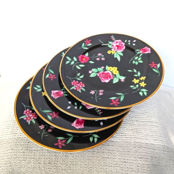 Fitz and Floyd Amboise Salad Plates Set of 4 - Picture 2 of 9